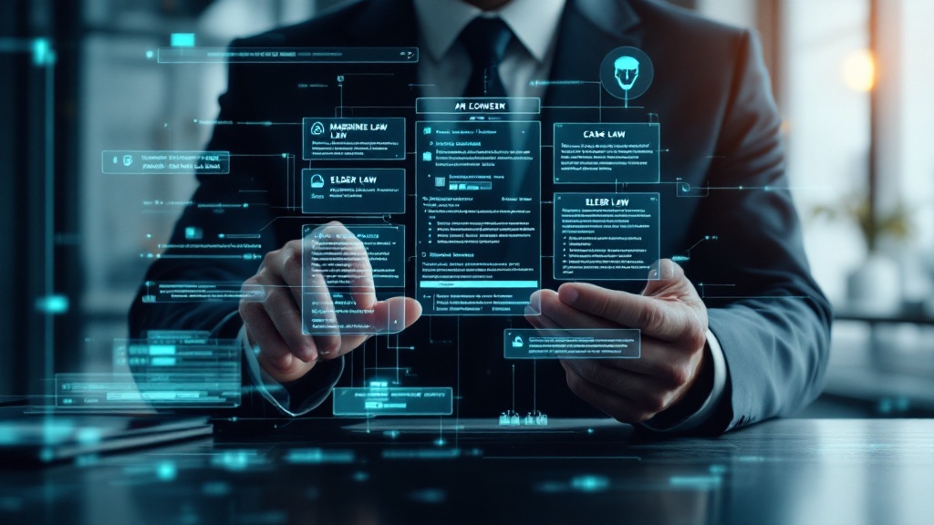 a lawyer using an advanced ai-powered research interface