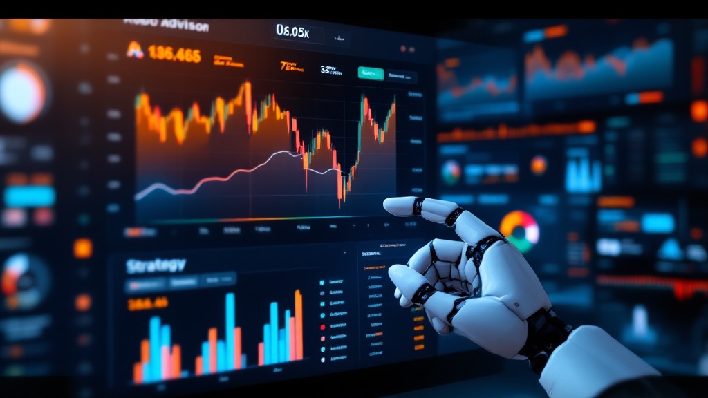 a robo-advisor dashboard with a real-time stock market graph