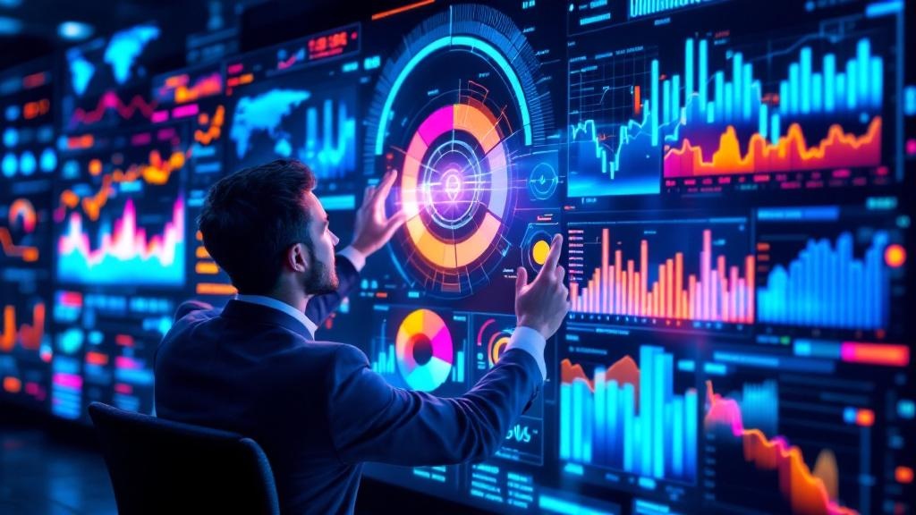 executives using interactive, ai-driven dashboards to view predictive business insights