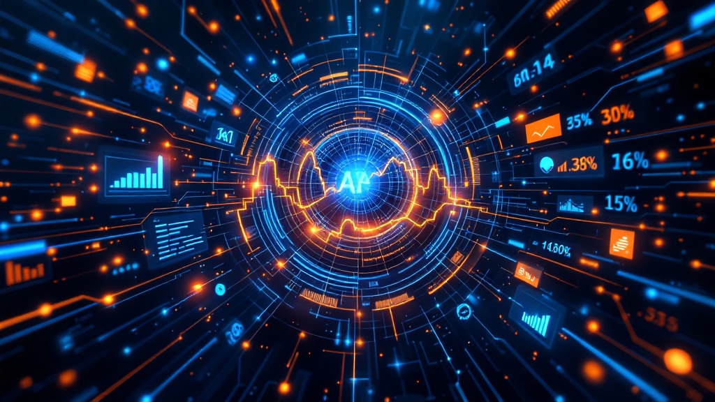 AI on a digital screen