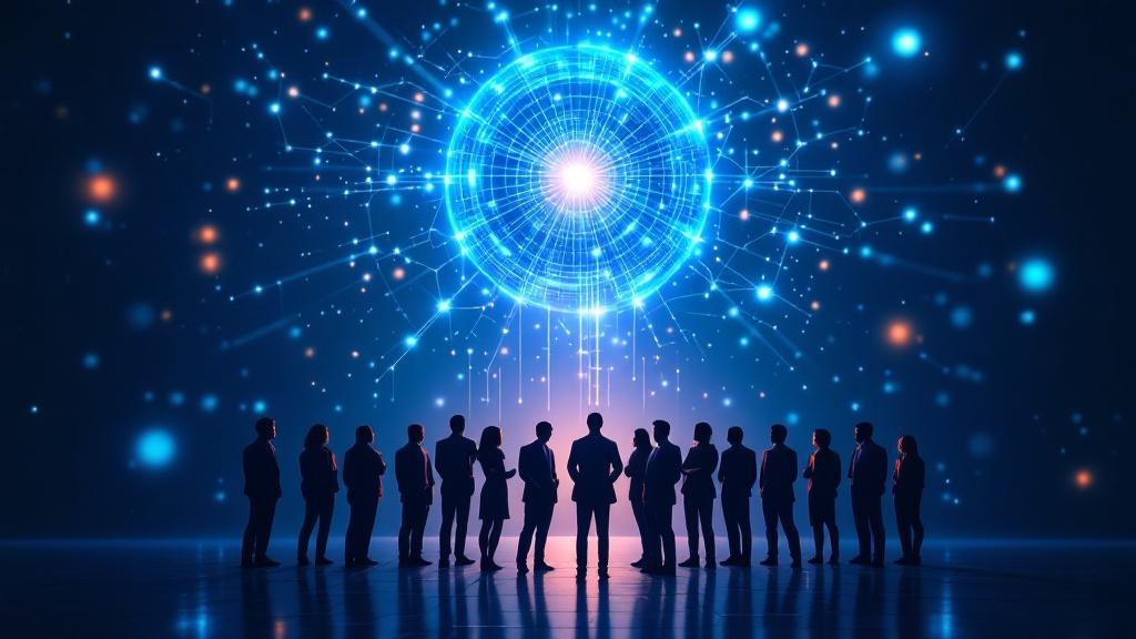 a symbolic image of human and ai collaboration in hr