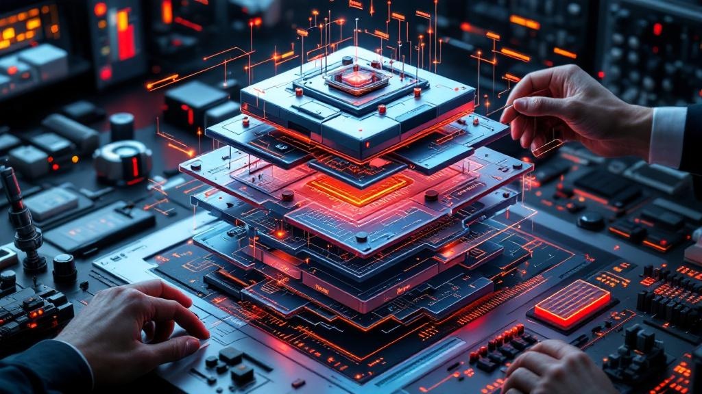a 3d visualization of an exploded ai model