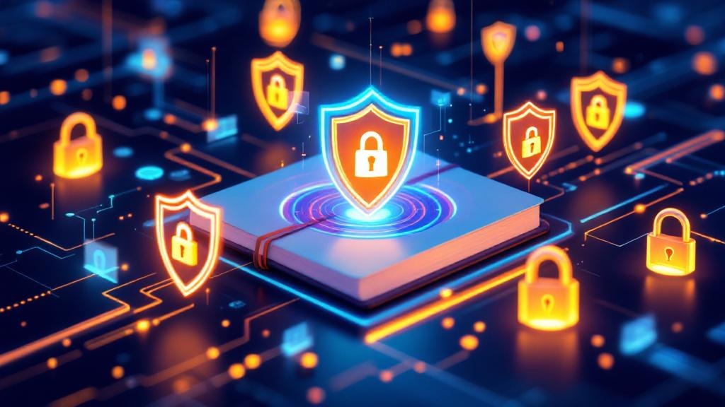 a stylized visual metaphor of a secure ai interface