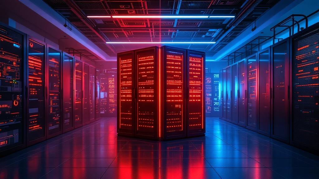 side-by-side server rooms