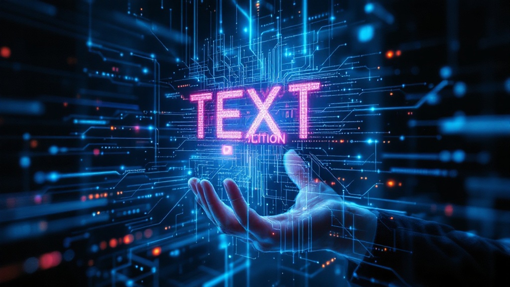 text hologram