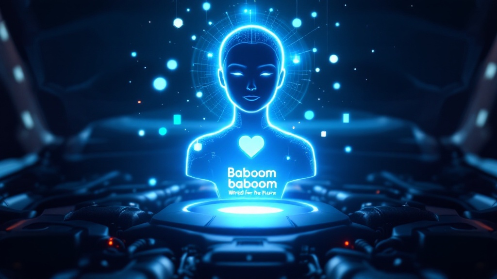 glowing AI assistant