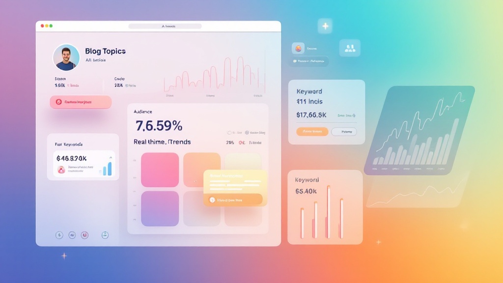 AI blog interface