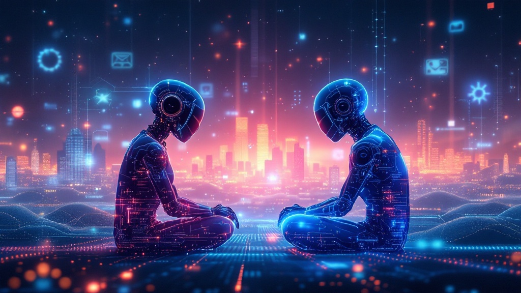 Two humanoid AI