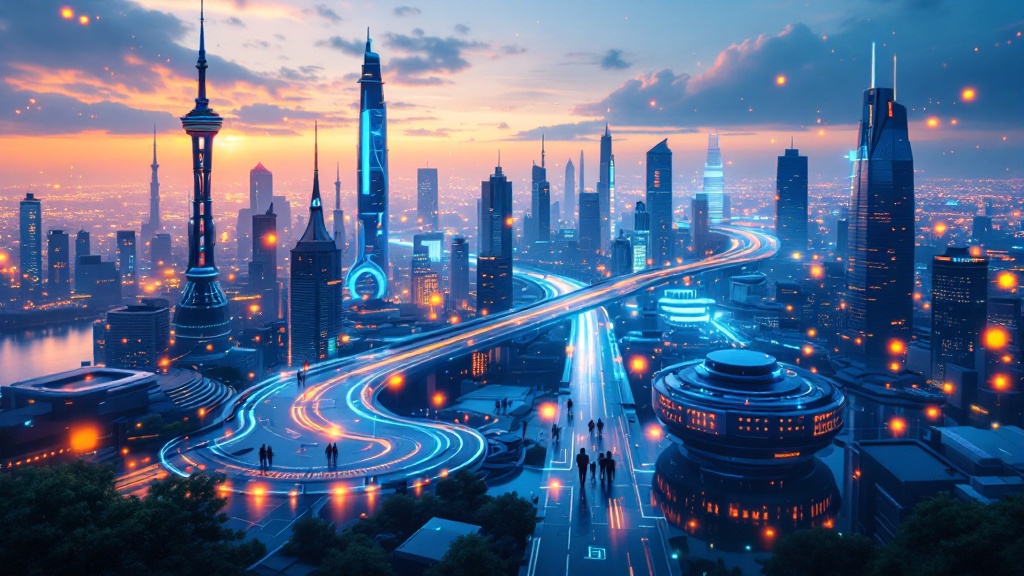 futuristic city