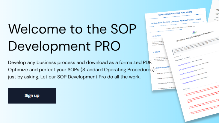 SOP Development Pro: Your New AI Assistant for Perfect SOPs