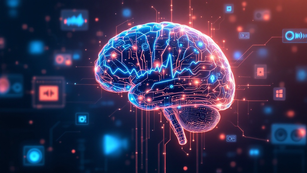 futuristic AI brain
