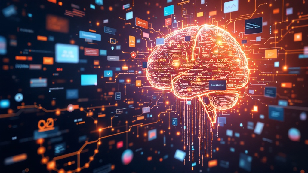 futuristic AI brain