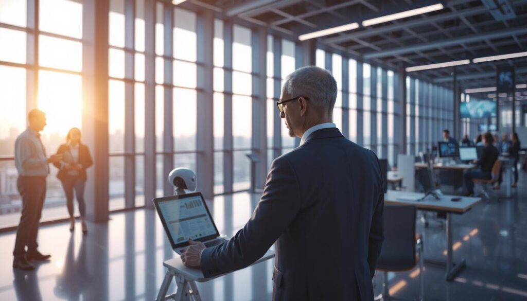 a professional using AI powered tool