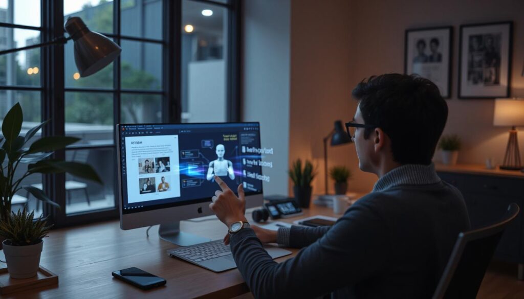a professional using AI powered tool